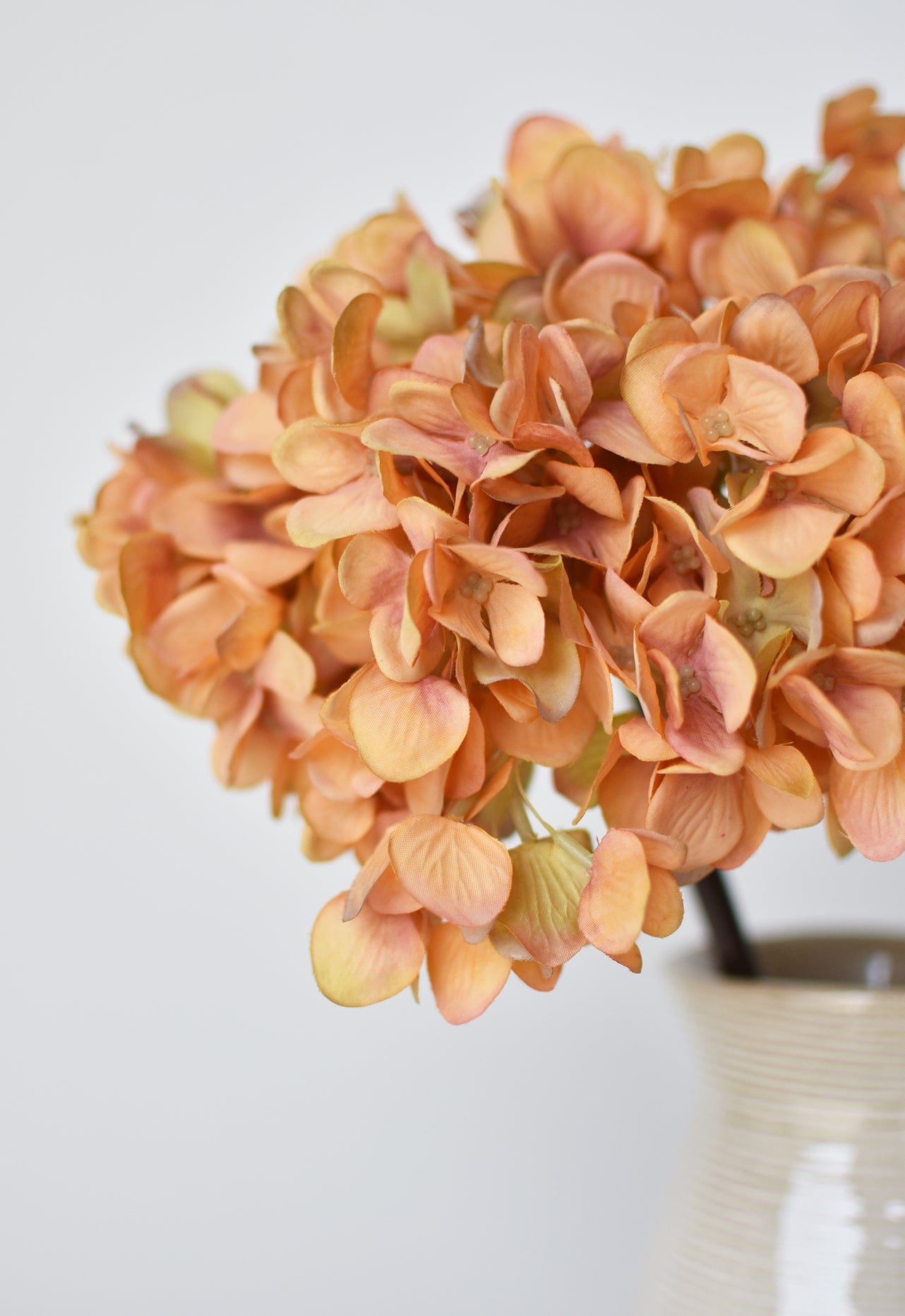 27 Faux Hydrangea Terracotta Orange Stem Michaels 27 Faux Hydrangea Terracotta Orange Stem Michaels